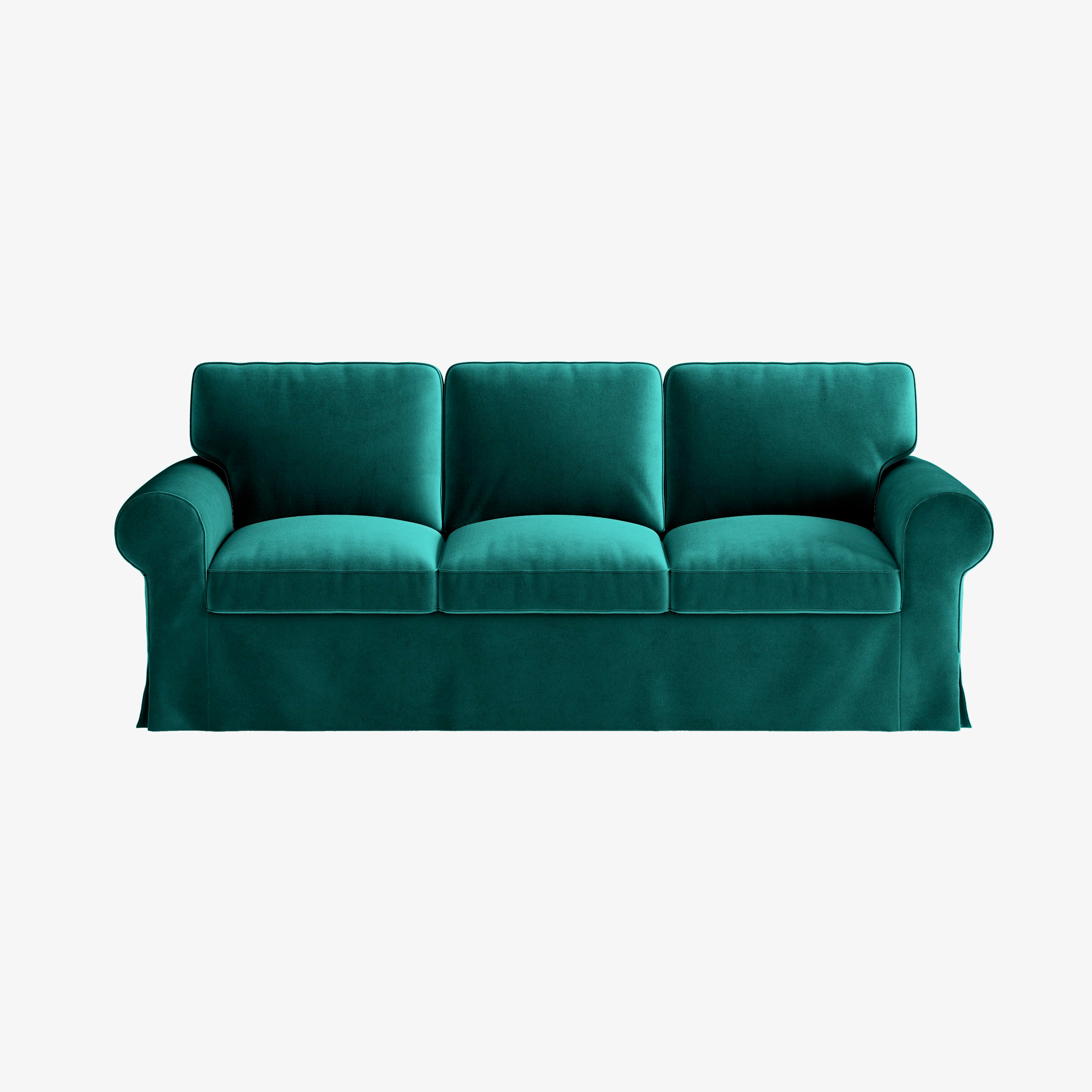 IKEA Ektorp Three-Seater Armchair, Velvet