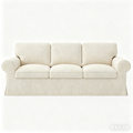 IKEA Ektorp Three-Seater Sofa